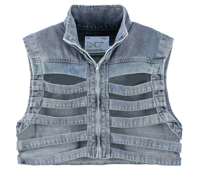 HARDER RIB DENIM VEST