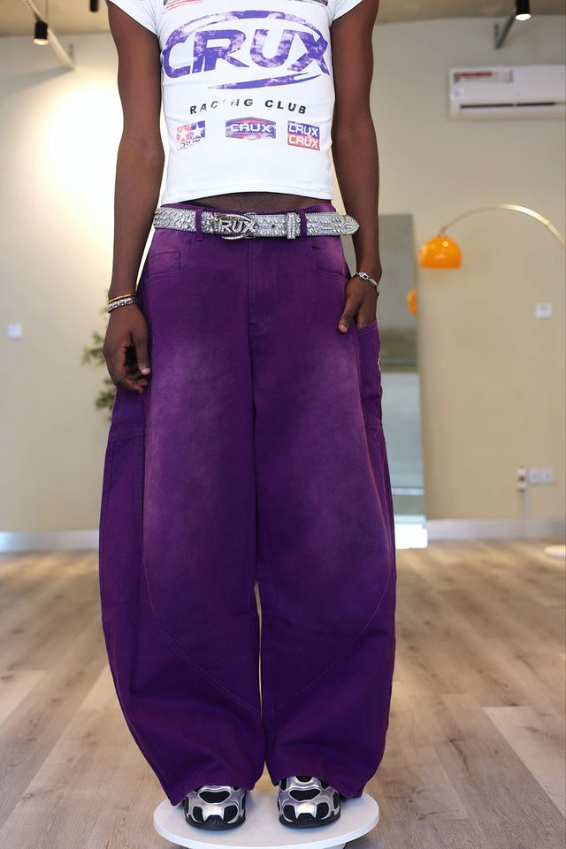 Curved Denim Pant (3 colors)