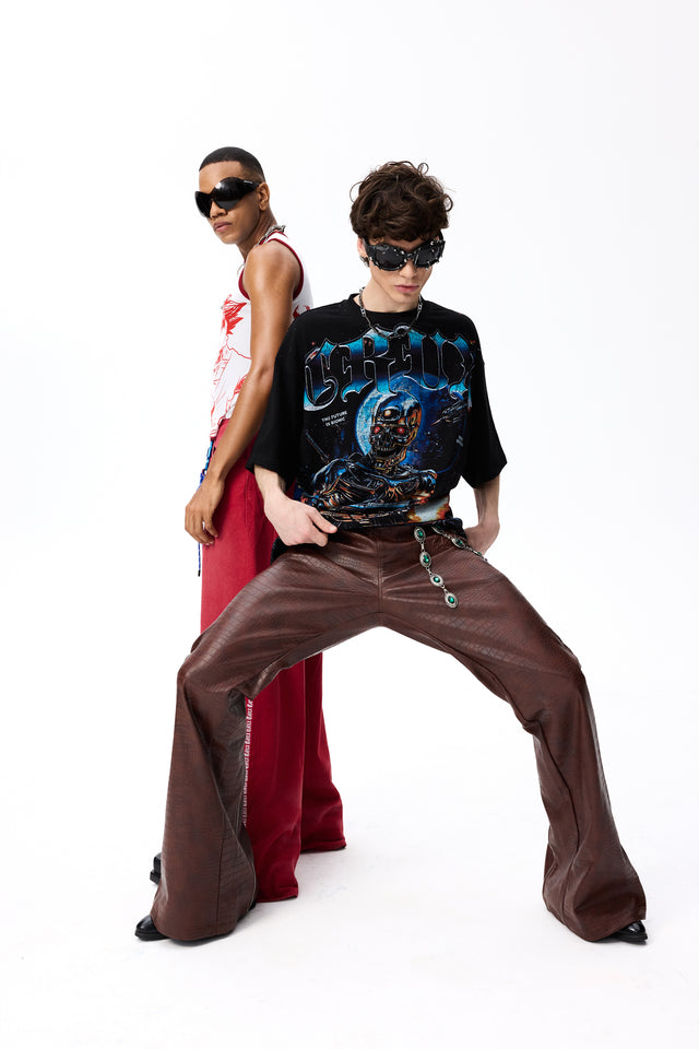 Oz Croc Leather Pant