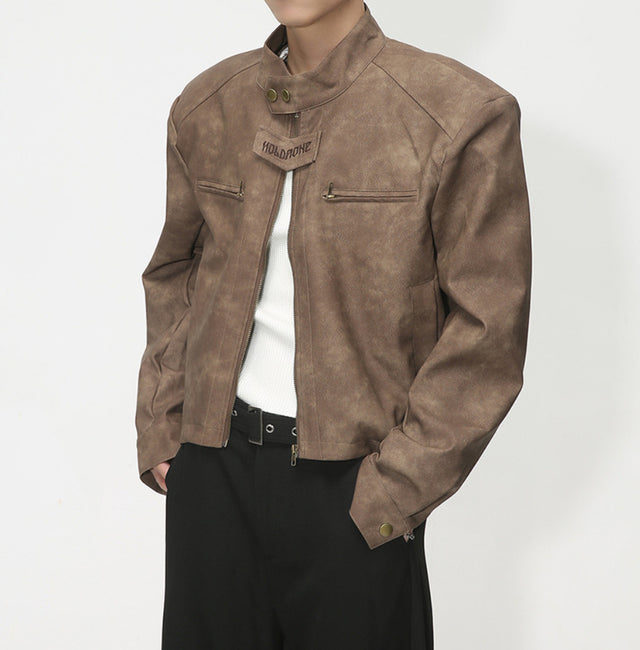 Brown Holdaone Leather Jacket