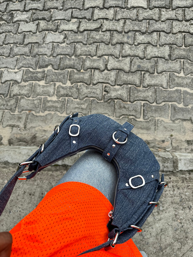 Buckle denim bag