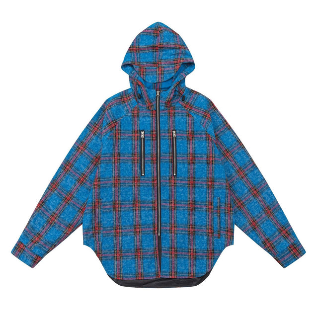 Zip Hood Check Shirt