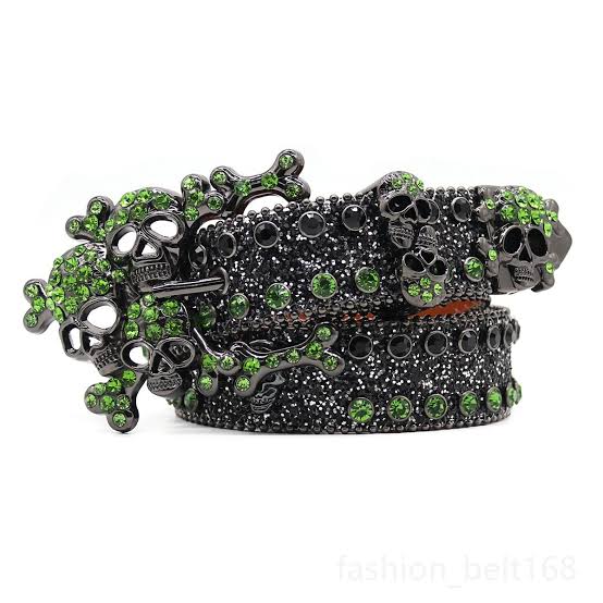 TRIO DANGER RHINESTONE BELT