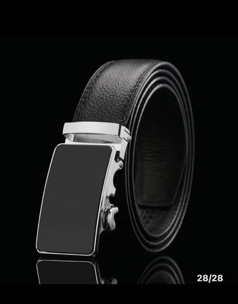 Brick leather belt