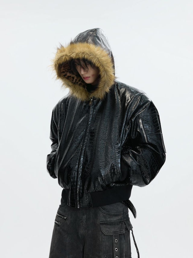 Flint Croc Hooded Jacket