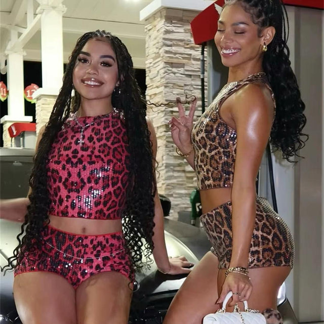 Leopard Shim Co-ord