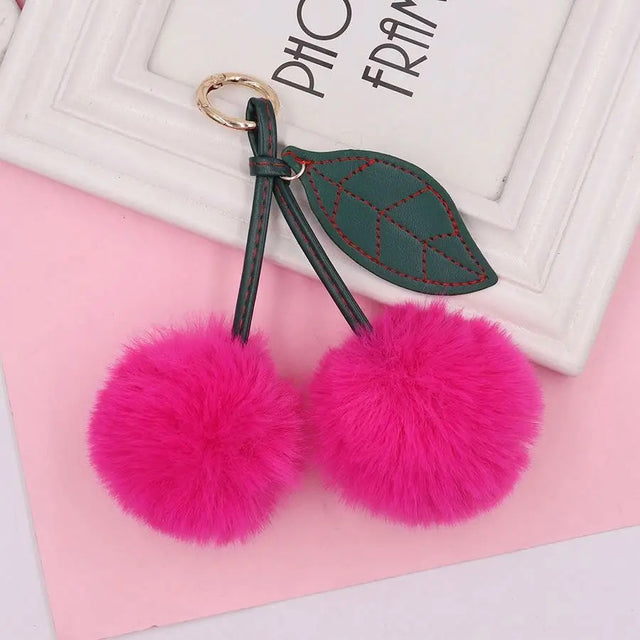 Cherry bag charm