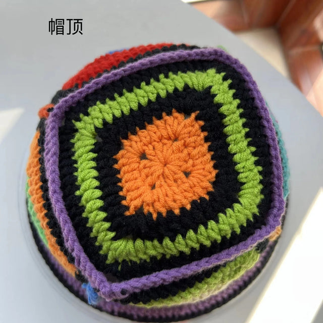 Rainbow Crochet hat