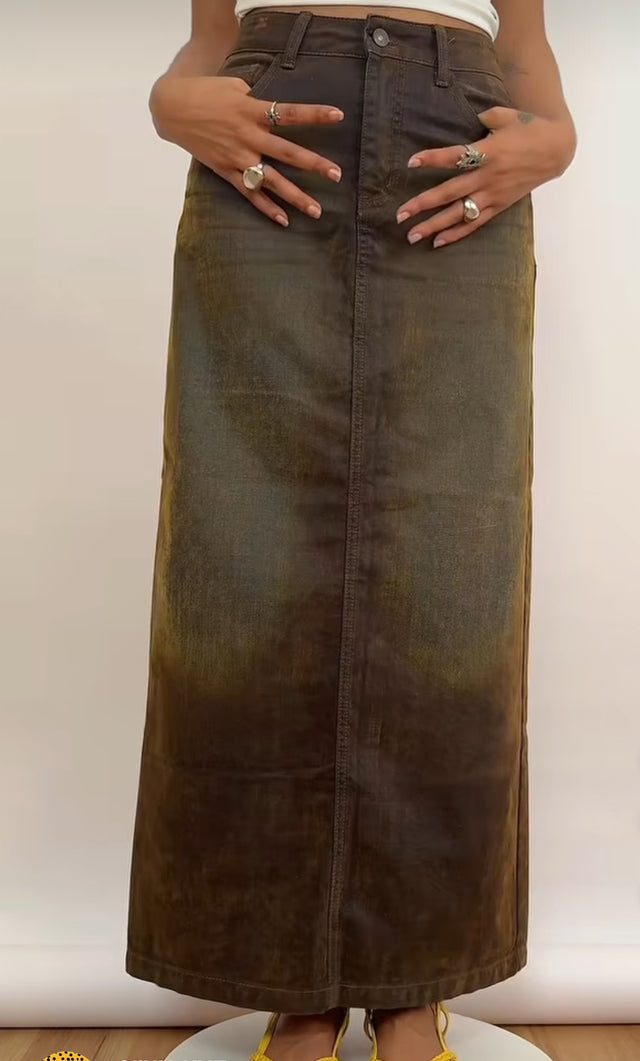 Murry Denim Long Skirt