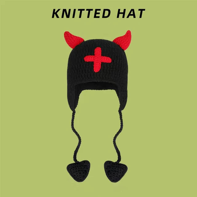 Gothic Cross Knit Hat