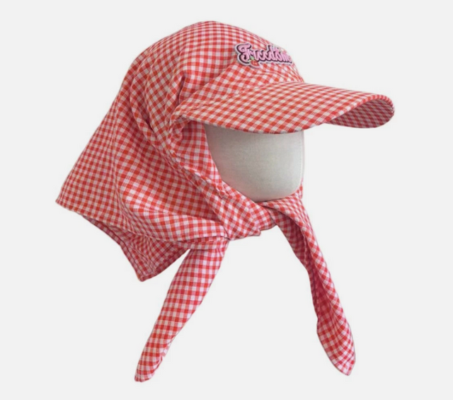 Check Scarf Cap