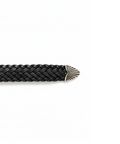 Woven Cuban Leather Belt by CRUX