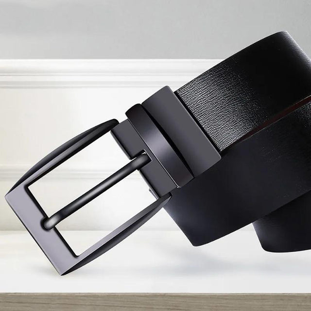 Dino Buckle Leather Belt