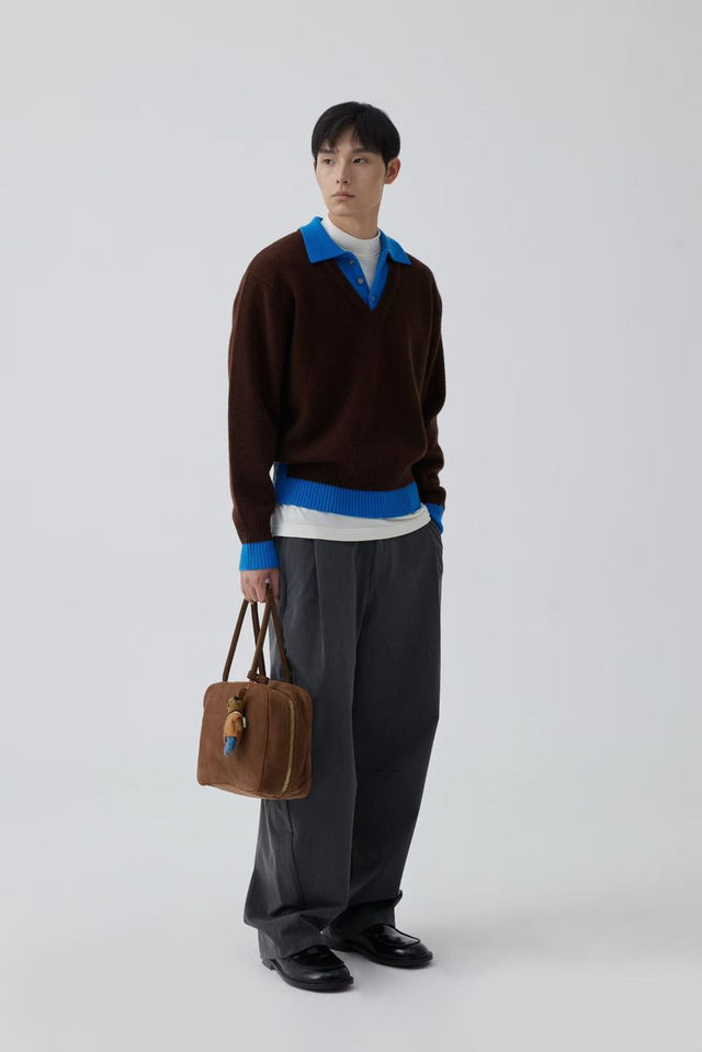 Collar Quarter Sweatshirt