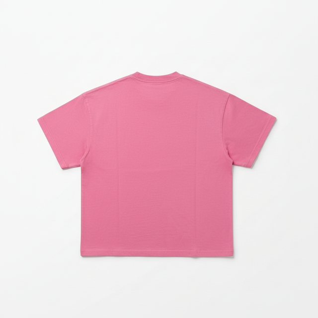 Back view of pink UN t-shirt