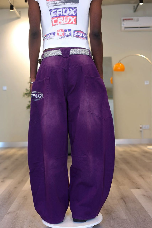 Curved Denim Pant (3 colors)