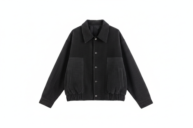 Black Striped Jacket Hero Shot