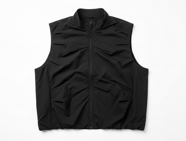 Black vest front view