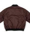 Brown Bomber Jacket Back View