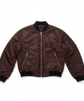 Brown Bomber Jacket Front View