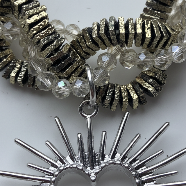 Spoke Heart Twist Neckpiece by CRUX