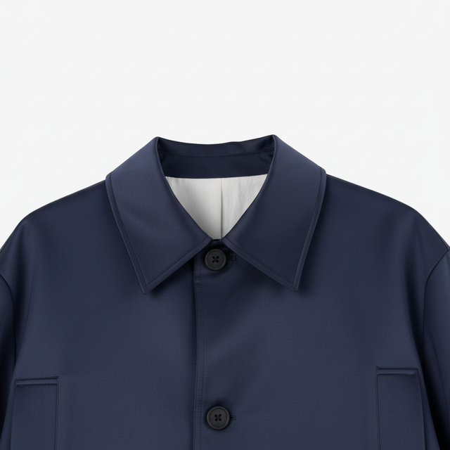 Collar and button detail