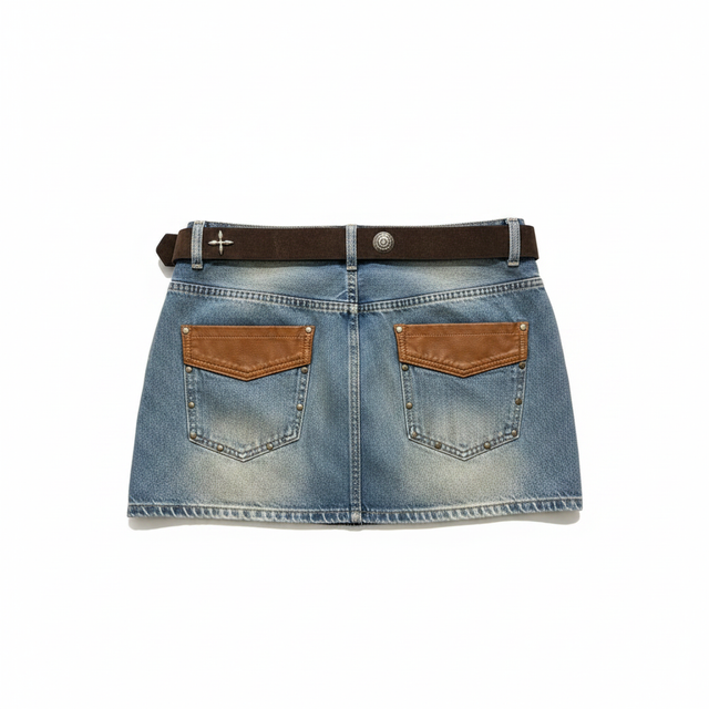Mexic Denim Mini Skirt by ENO