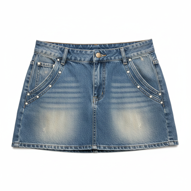 Mexic Denim Mini Skirt by ENO