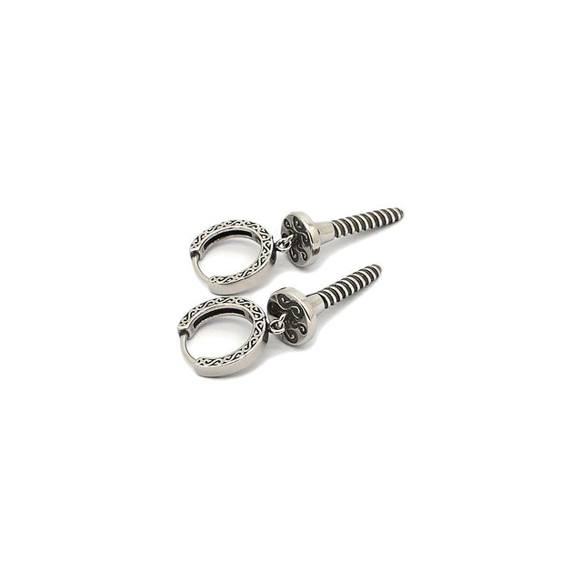 Screw Steel Earring