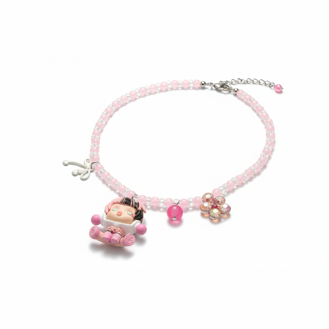Fiona Pinky Bead Neckpiece by CRUX