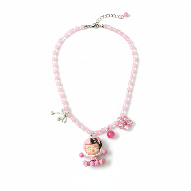 Fiona Pinky Bead Neckpiece by CRUX