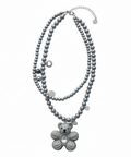 Grey Ted Bead Neckpiece by CRUX