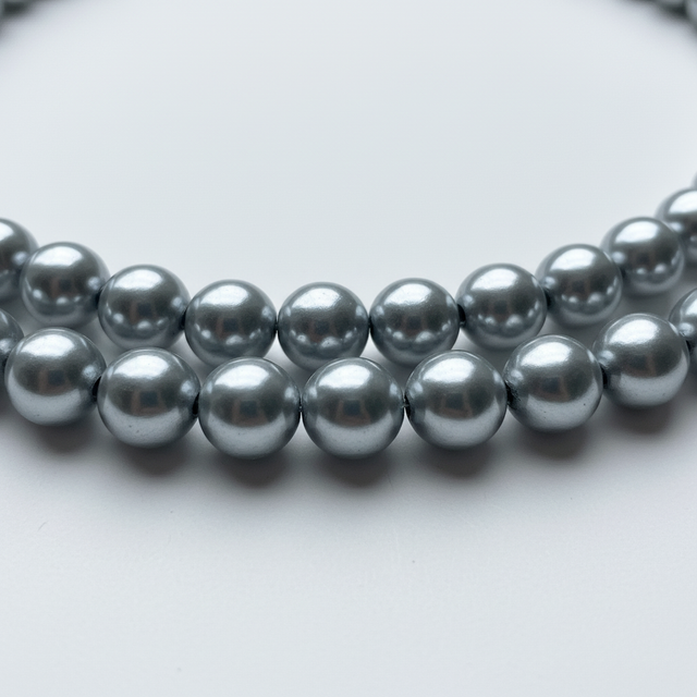 Grey Ted Bead Neckpiece by CRUX
