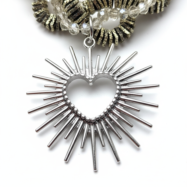 Spoke Heart Twist Neckpiece by CRUX