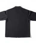 Black athletic jacket - back view