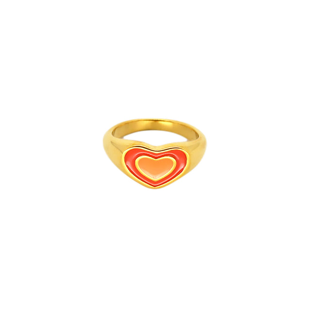 Boa Gold Heart Ring