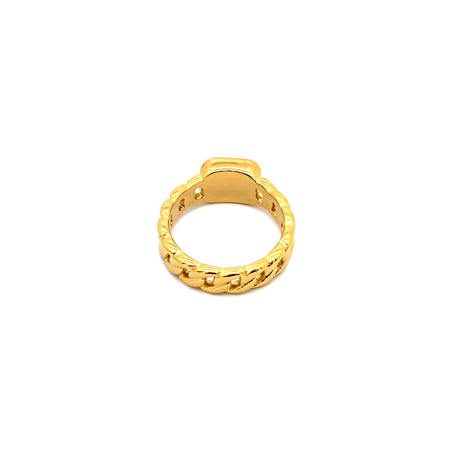 Cuban Gem Gold Ring