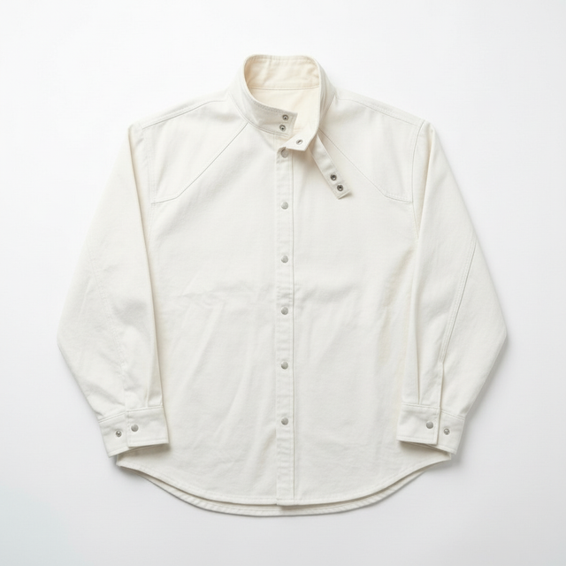 Refined white dress shirt