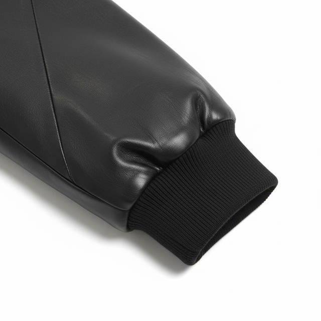 Ribbed cuff and sleeve