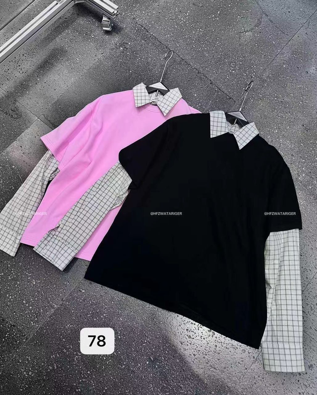 Checker Double Sleeve Shirt