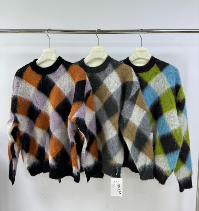 Wide Check Sweatshirt