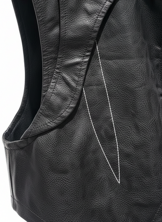Yat Leather Vest by CRUX