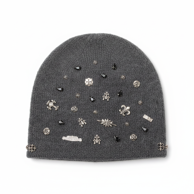 Stud Grey Beanie by CRUX