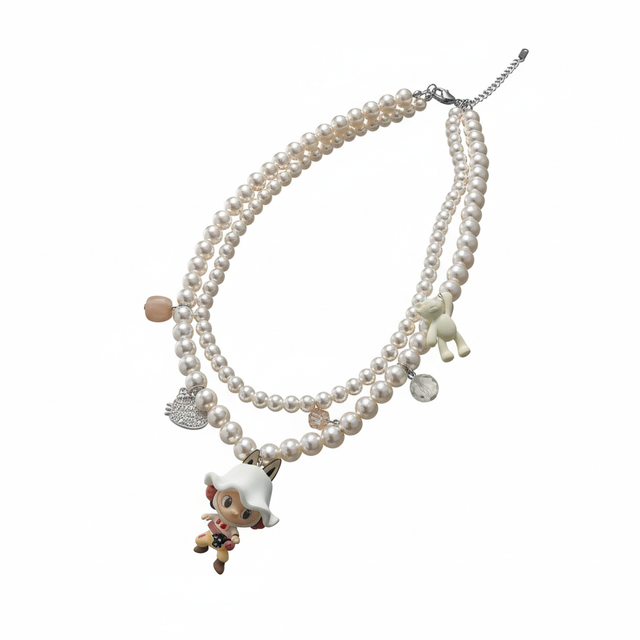 Labubu Pearl Neckpiece by CRUX
