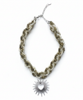 Spoke Heart Twist Neckpiece by CRUX