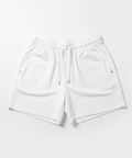 White athletic shorts professional hero shot
