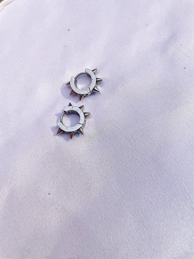 GOTH SILVER EARRINGS