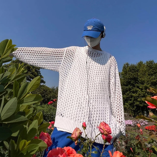 KNIT NET TOP