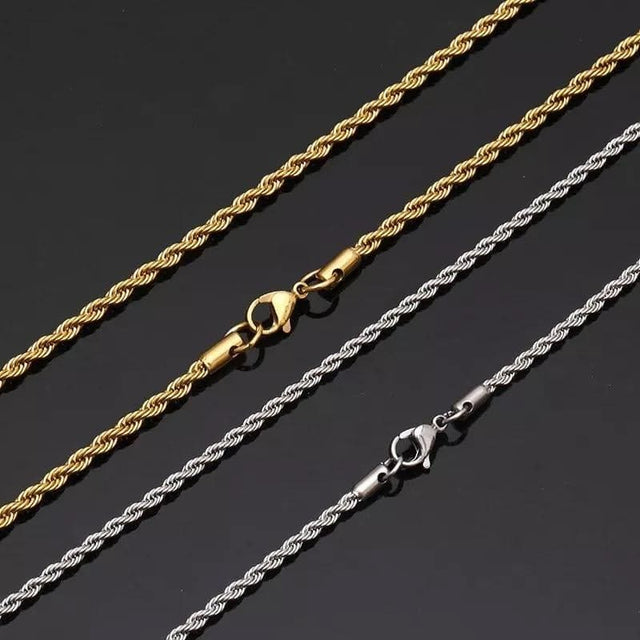 3MM TWIST GOLD CHAIN