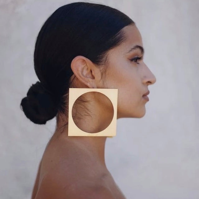 MIRROR ACRYLIC EARRING